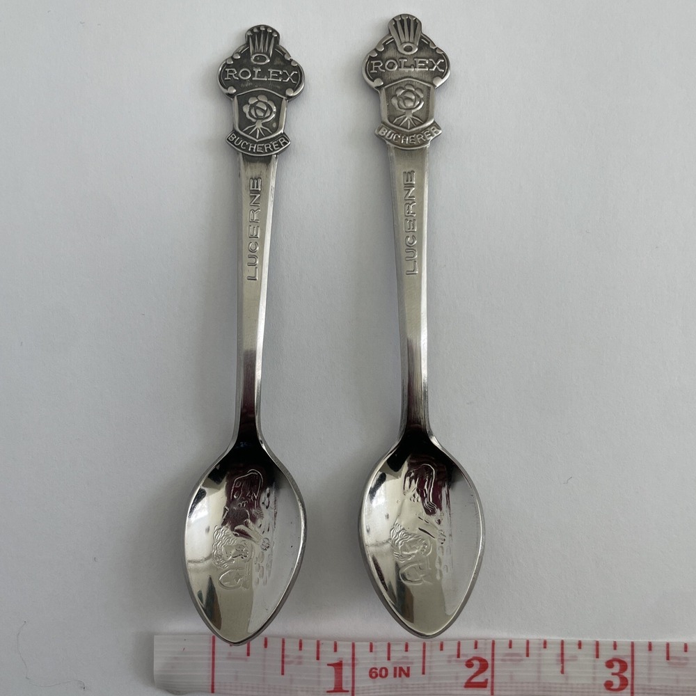 Vintage Rolex Boucherer of Switzerland‎ Interlaken Silver-plated Spoon